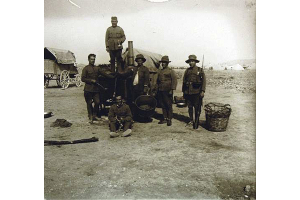 Primer contingente de soldados en Rabasa, año 1924. Alicante. Foto: Fco. Ramos Martín.