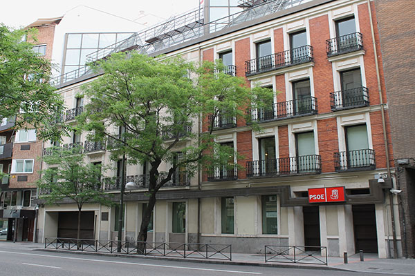 Sede del PSOE en la calle Ferraz de Madrid. Foto: WIKIPEDIA
