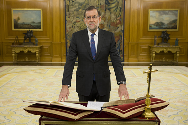 Mariano Rajoy jura como nuevo Presidente del Gobierno. Foto: moncloa.es