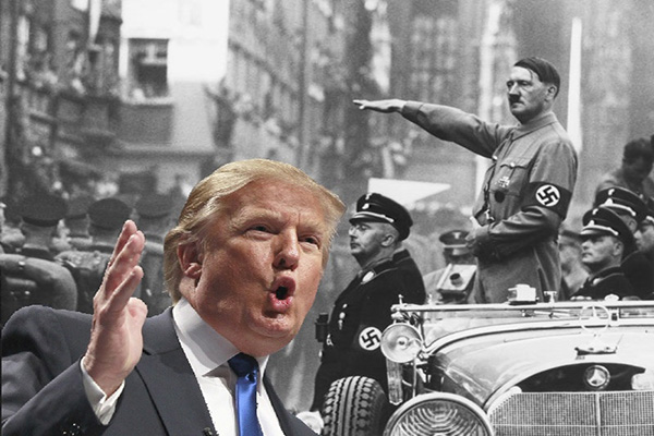 Donald Trump y Adolf Hitler en un fotomontaje. FOTO: Flickr