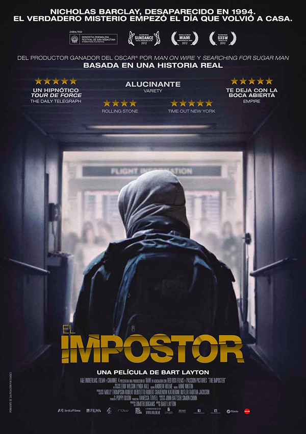 Cartel de la película "El impostor", de Bart Layton (2012).