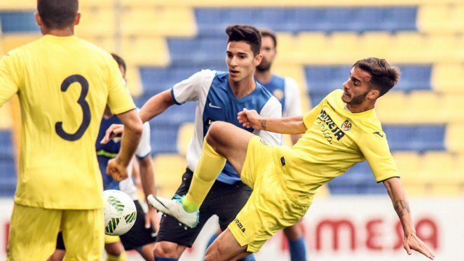 Momento del pasado partido entre el Hércules CF y el Villarreal B. Foto: herculesdealicantecf.net