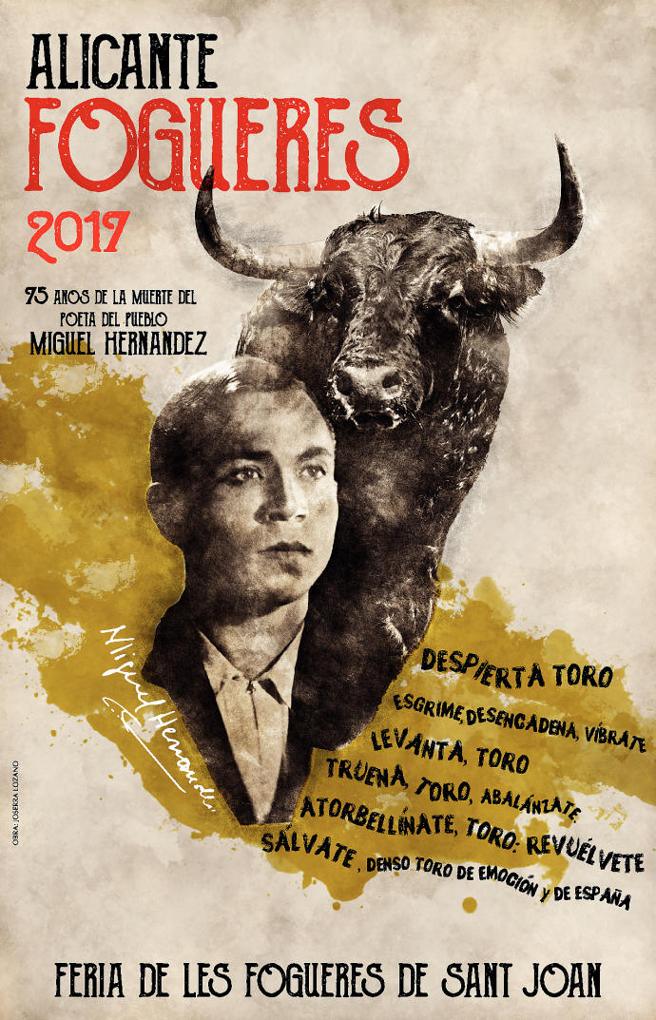 Cartel oficial de la Feria de Hogueras 2017.