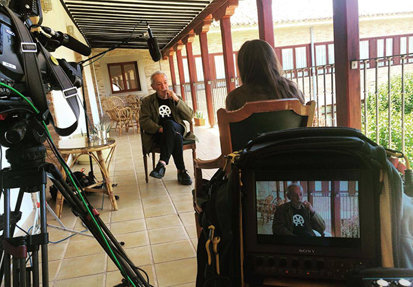Grabación de una entrevista para documental. Foto: RTVE