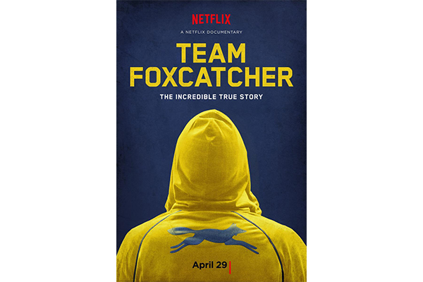 Cartel del documental Foxcatcher.