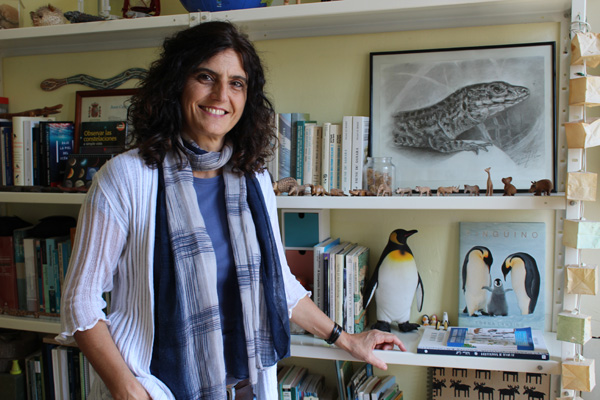 Josabel Belliure en su estudio de Alicante. Foto: S. MARCO