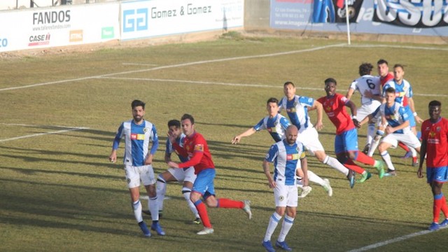 Momento del partido disputado entre el Hércules CF y el Teruel. Foto: Hércules CF