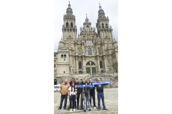 Peña Kali Nord en Santiago de Compostela acompañando al HLA. Foto: Peña Kali Nord