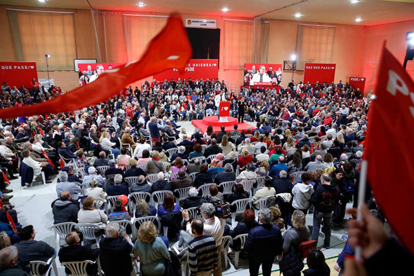 Paco Sanguino en un acto electoral de la pasada campaña.